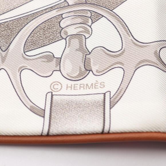 HERMES Black Leather Scarf - Picture 4 of 5